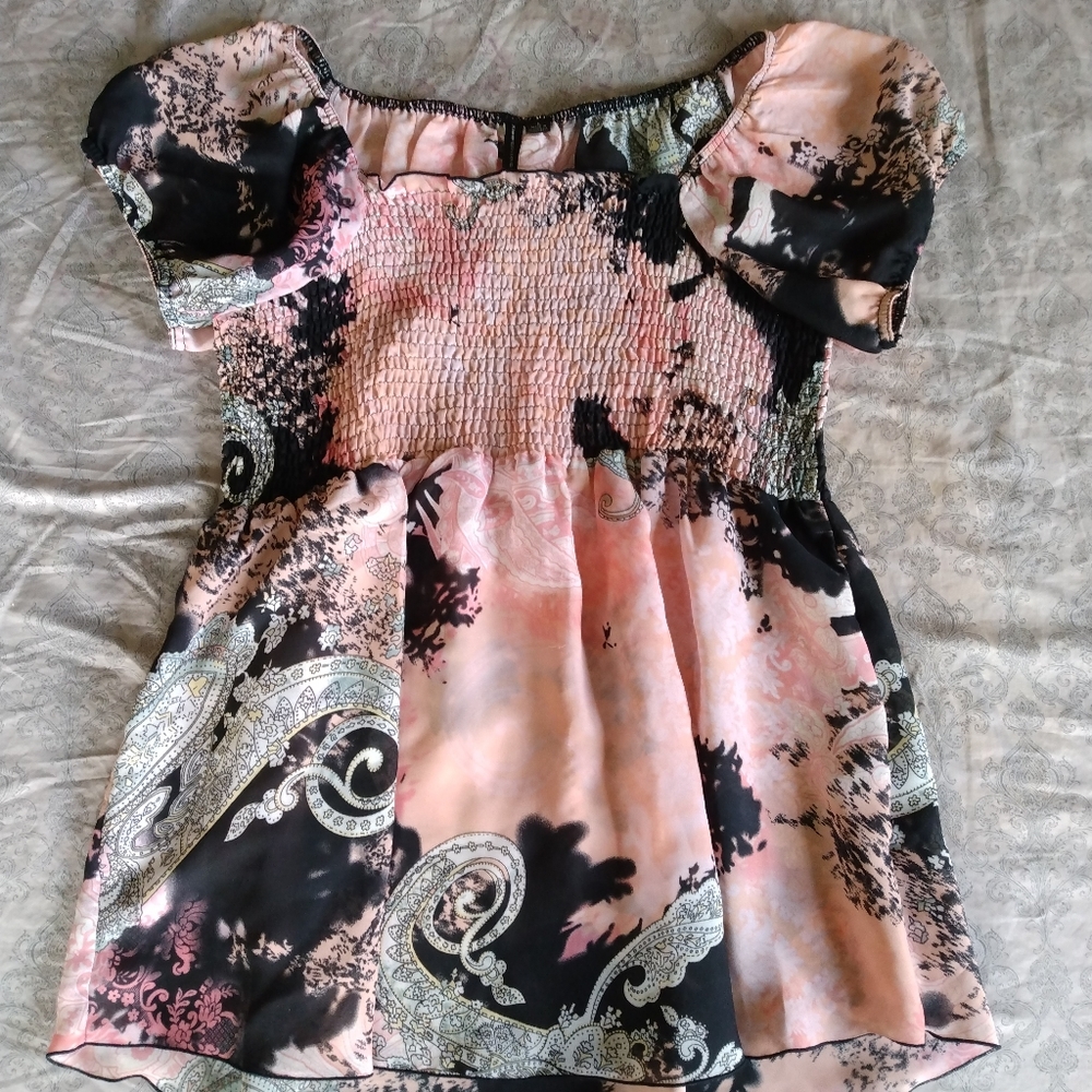 Women's Floral Maternity Babydoll Top